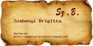 Szebenyi Brigitta névjegykártya
